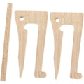 Elegantes Laptopstaender aus Holz fuer das Buero