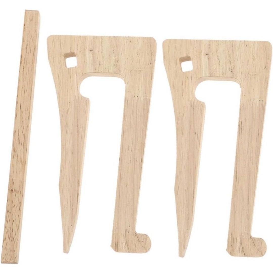 Elegantes Laptopstaender aus Holz fuer das Buero